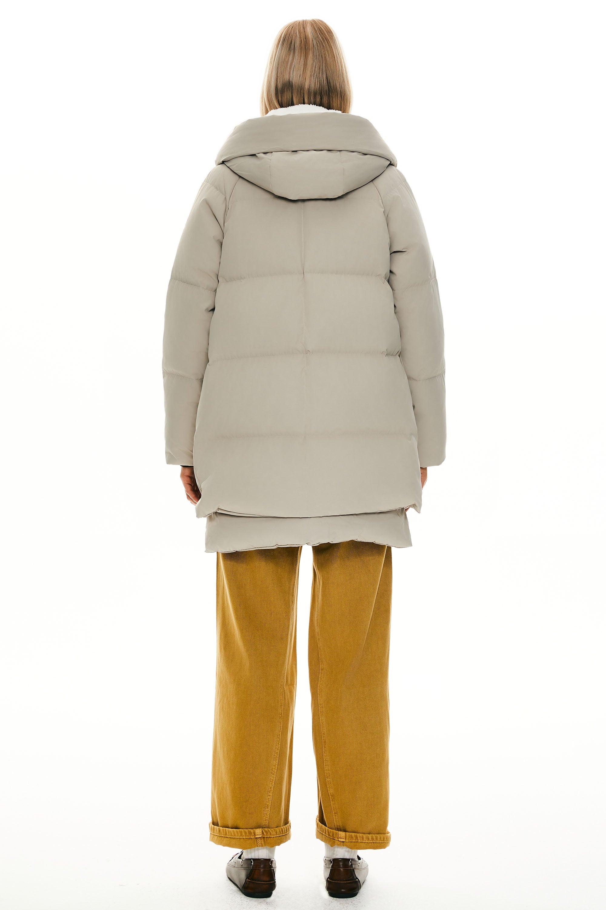 Fleece Lined Hooded Puffer Jacket