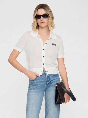 Linen Blend Cropped Cardigan