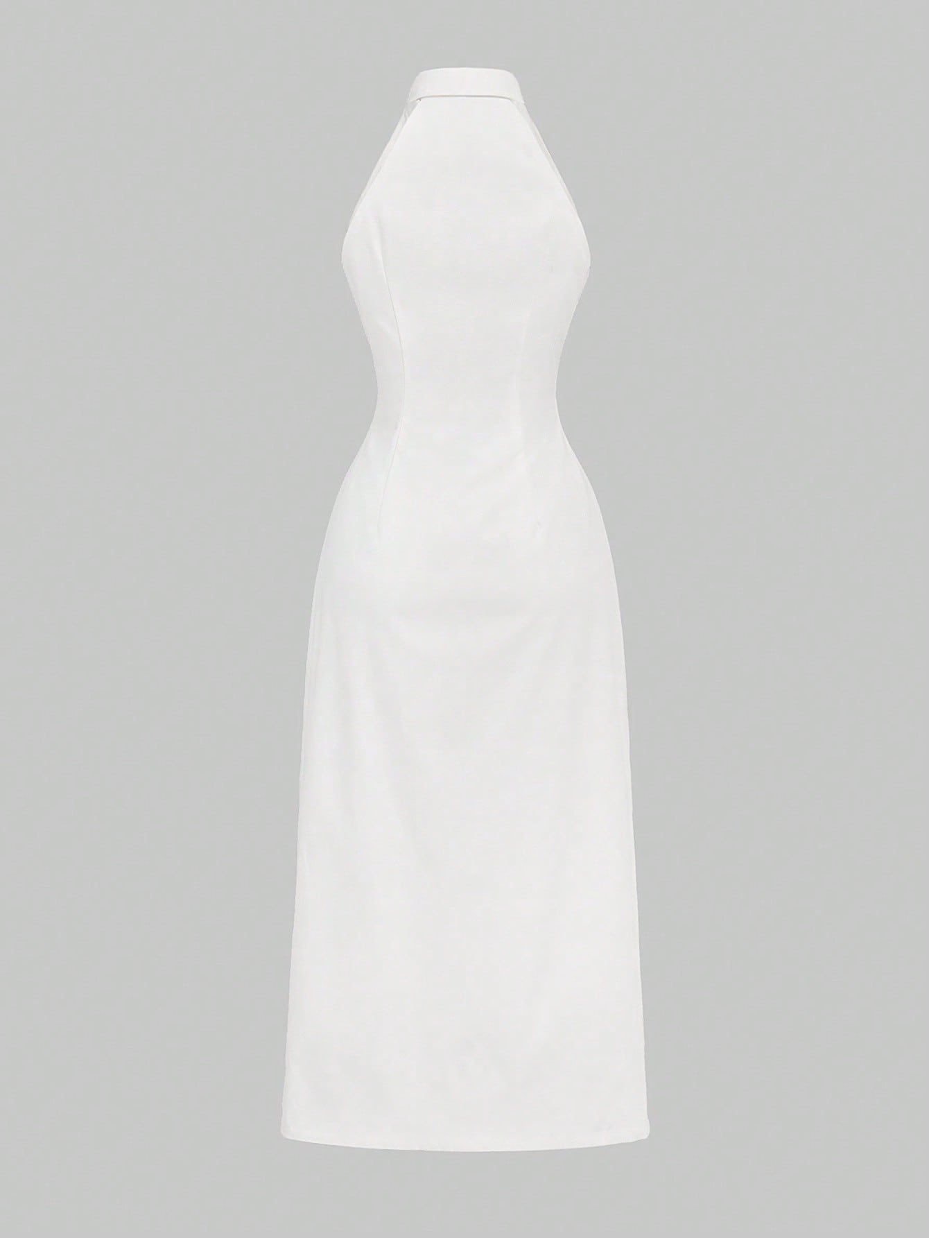 Button-Front Slit Resort Maxi Dress-Multicolor