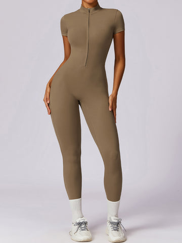 Short Sleeve High Neck Bodysuit