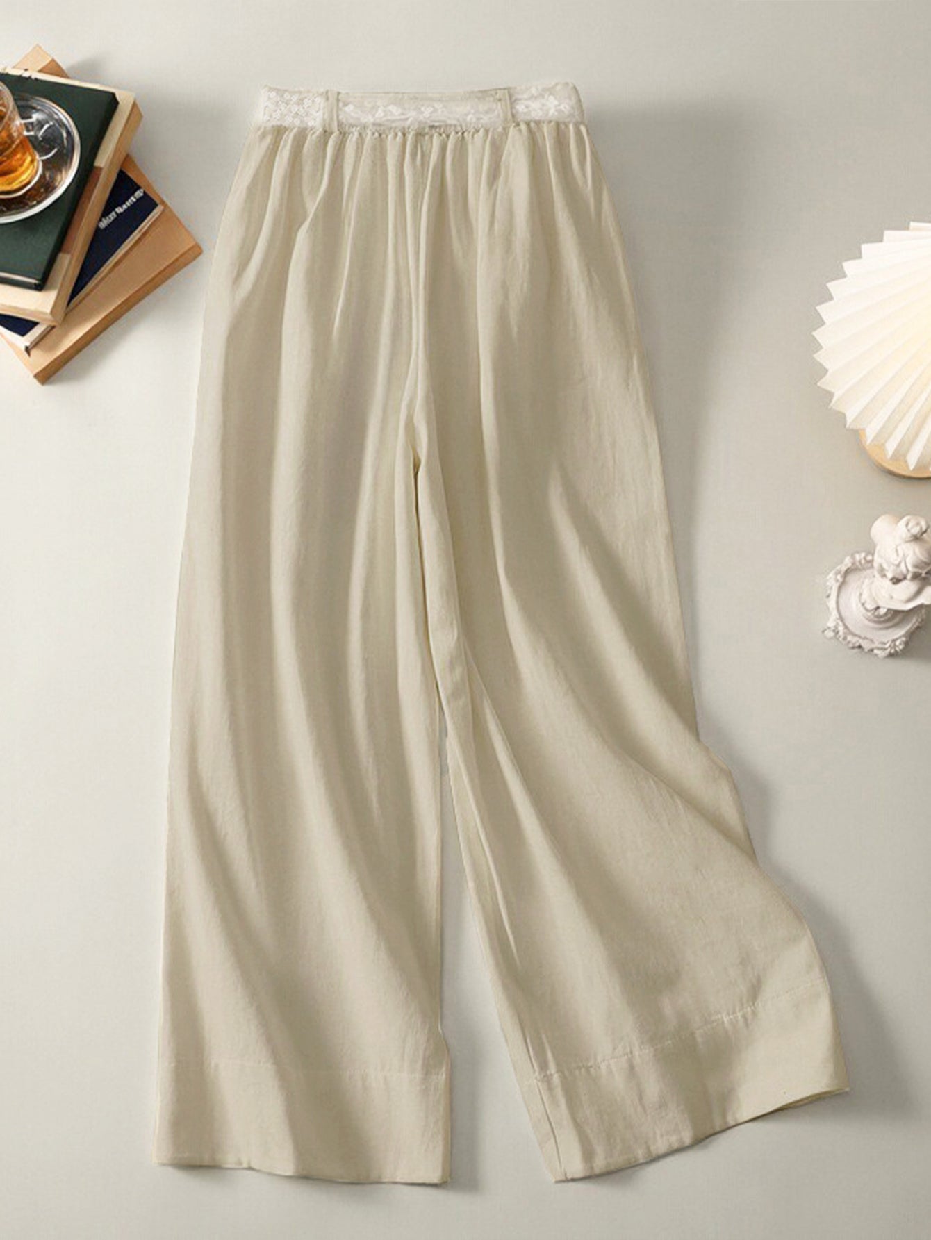 High Waisted Wide Leg Trousers