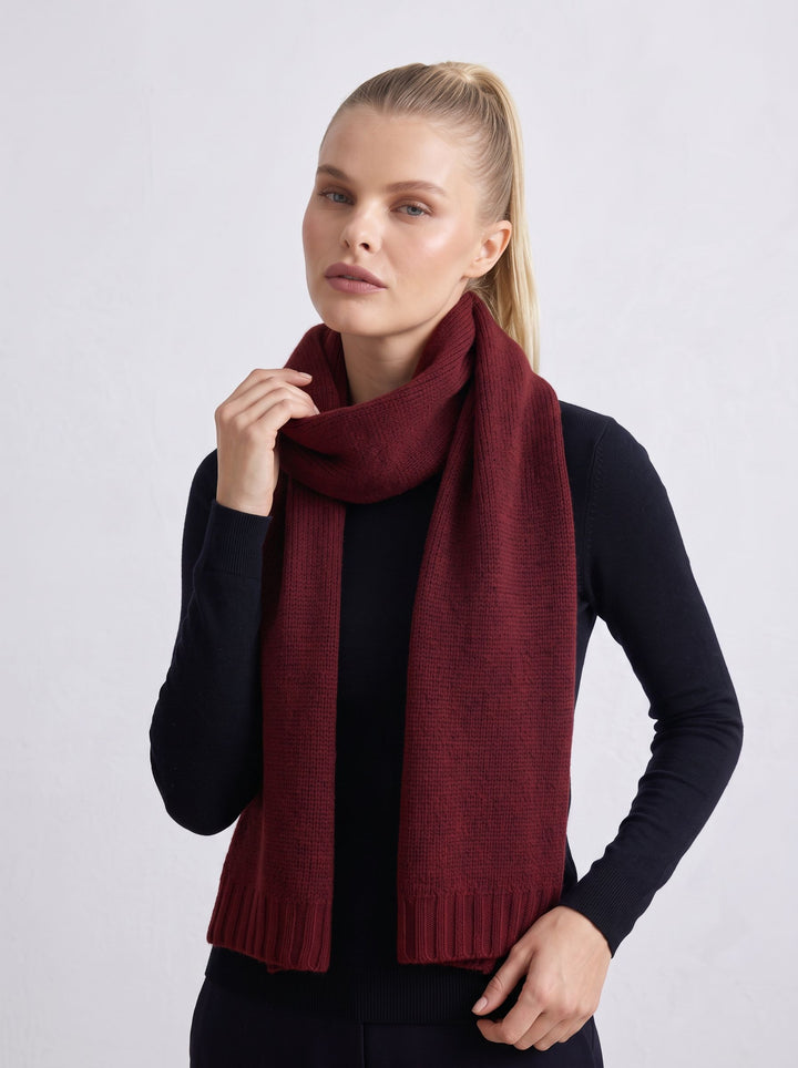 Soft Chunky Knit Black Scarf