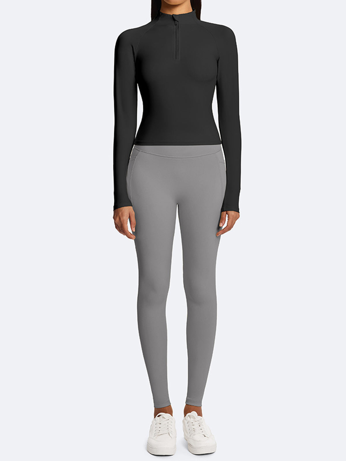 Slim Fit Half Zip Yoga Jacket
