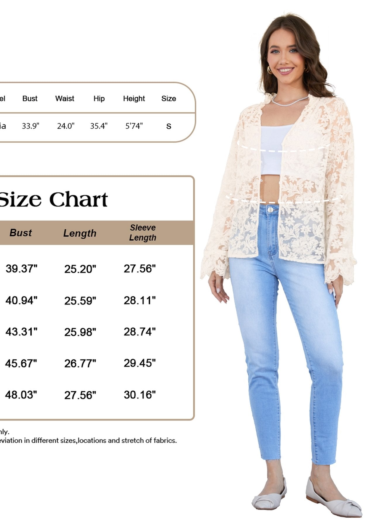 Sheer Floral Lace Button Up Shirt