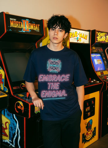 Oversized Graphic Neon Print T-Shirt