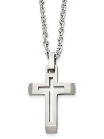 Minimalist Stainless Steel Cross Necklace