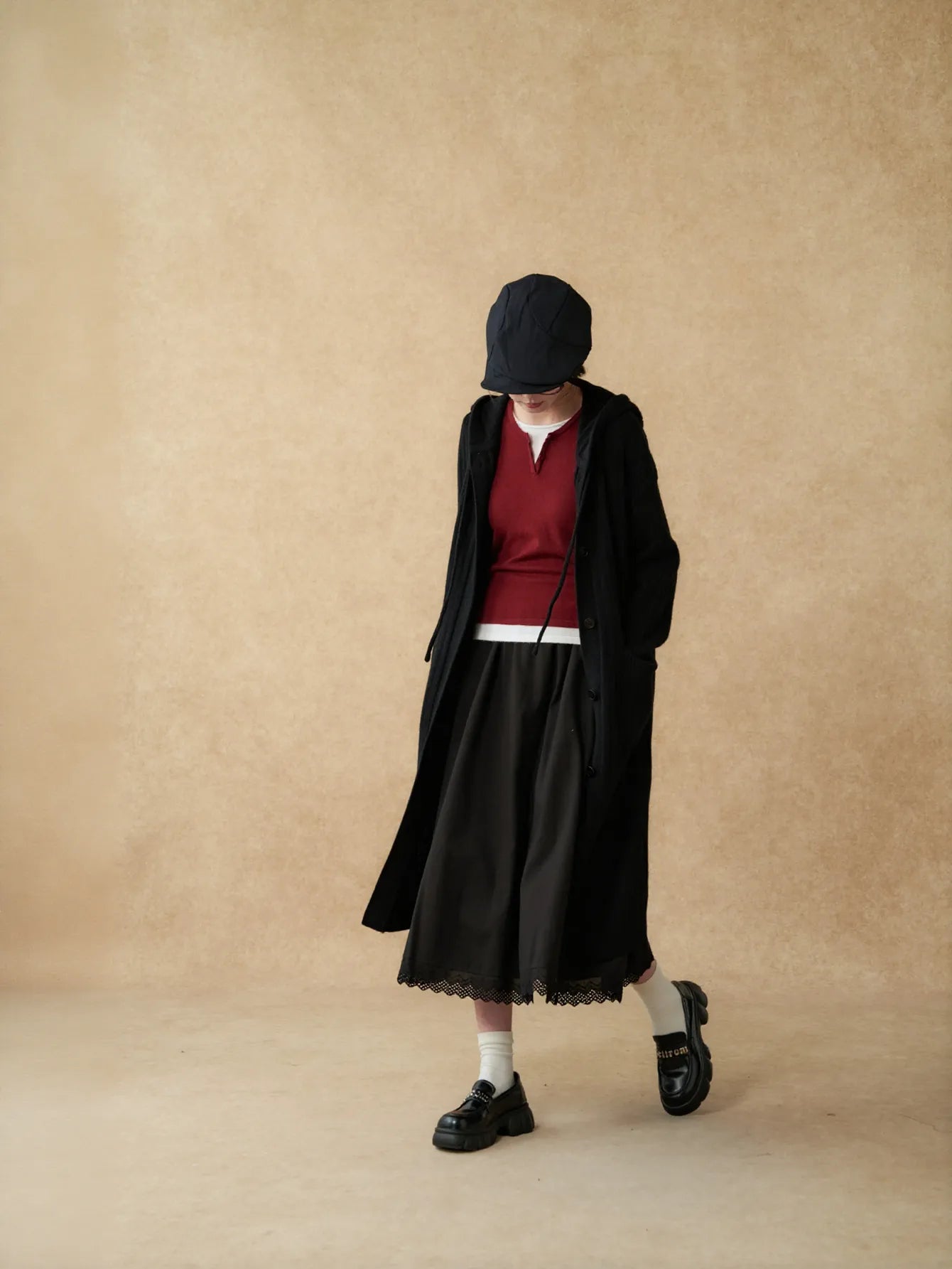 Cozy Ribbed Hooded Knit Cardigan
