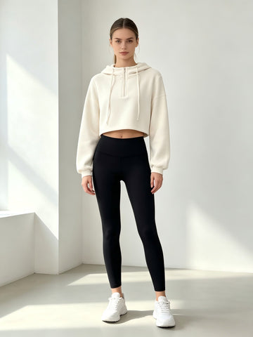 Cozy Fleece Quarter Zip Hoodie