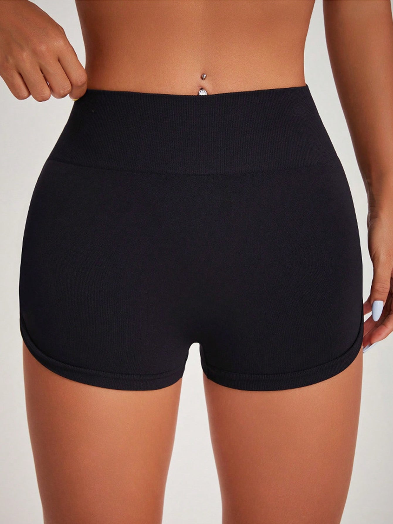 High Waisted Ruched Athletic Shorts