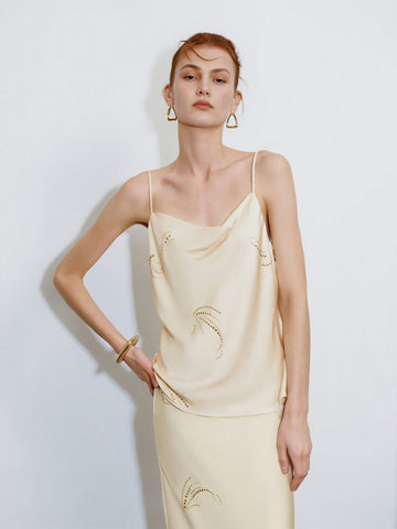 Urban Revivo Camis & Cami Tops-Nude Beige