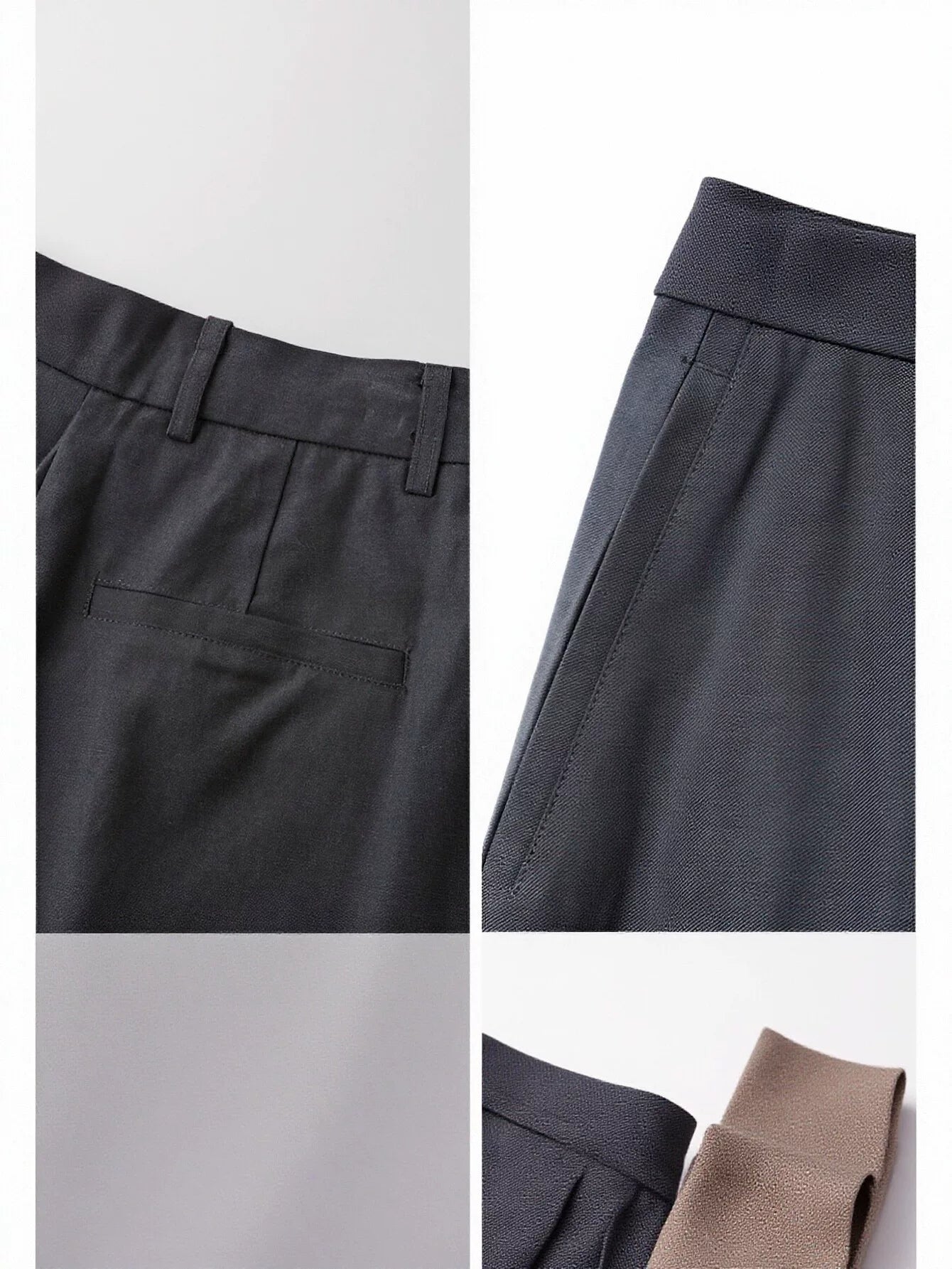 High Waisted Wide Leg Trousers