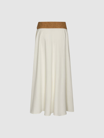 Urban Revivo Boho Belted A-Line Midi Skirts