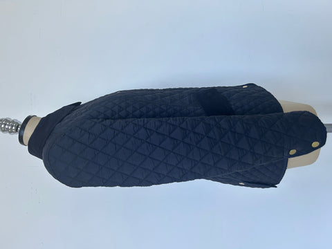 Brown Quilted Corduroy Trim Jacket
