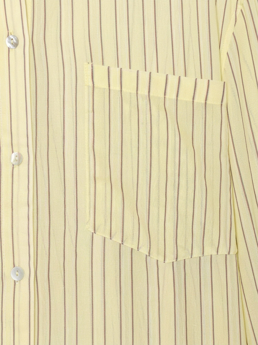 Oversized Striped Button Down Shirt