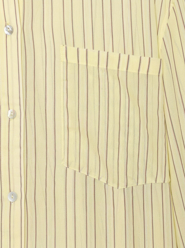Oversized Striped Button Down Shirt