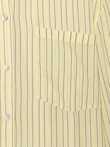 Oversized Striped Button Down Shirt