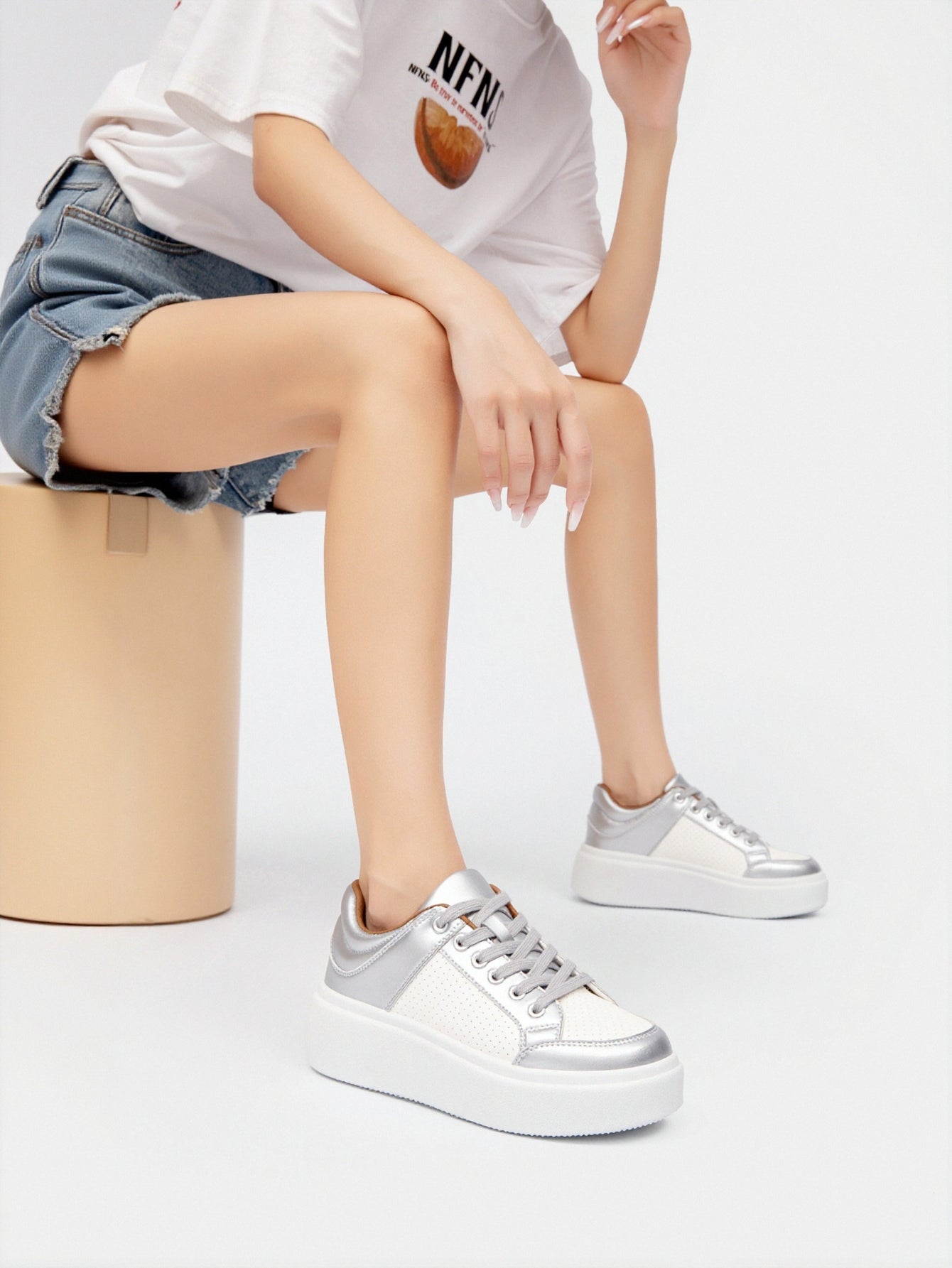 Chunky Platform Breathable Mesh Modern Sneakers
