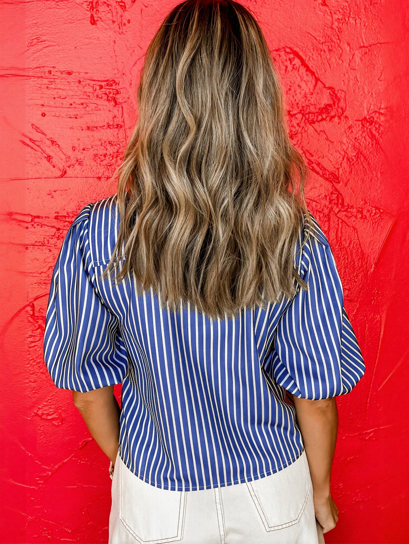 Puff Sleeve Bow Detail Blouse
