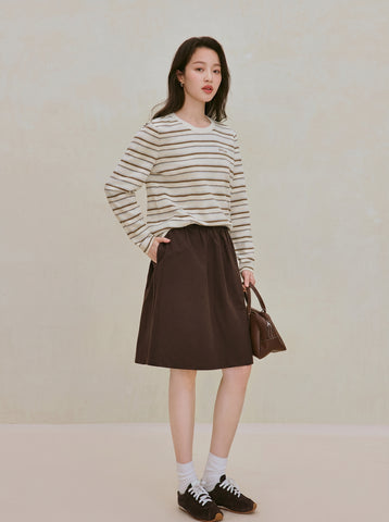 Soft Cotton Striped Long Sleeve Tee