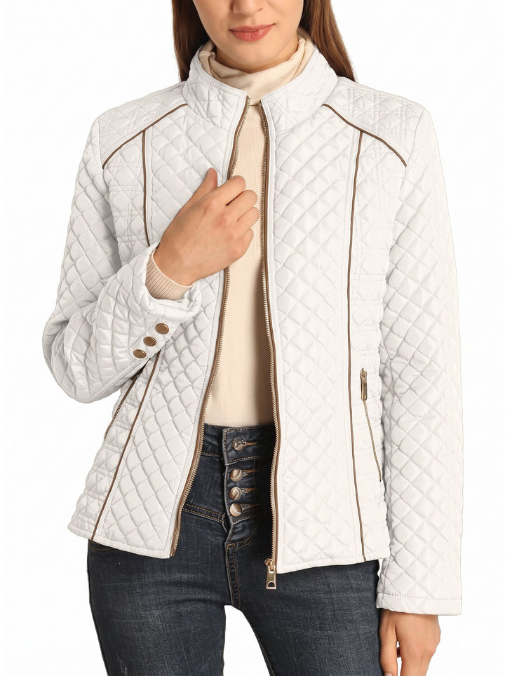Lightweight Quilted Stand Collar Jacket