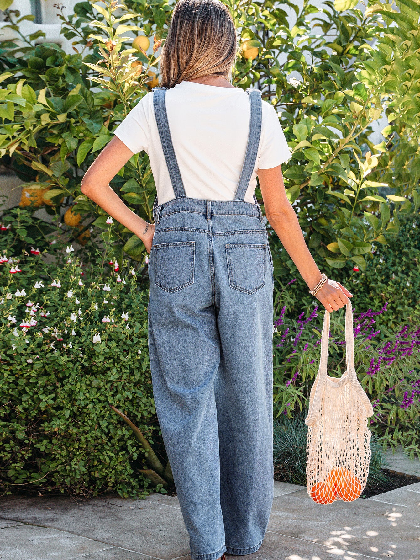 Classic Blue Relaxed Fit Denim Overalls