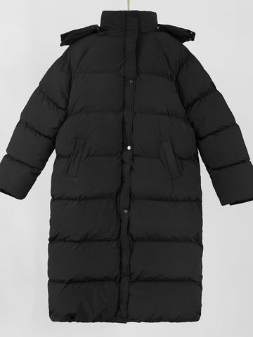 Cozy Hooded Long Puffer Coat