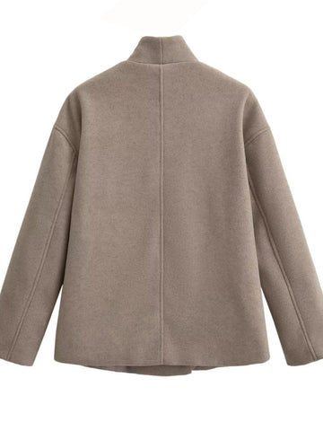 Cozy Double Breasted Wool Coat