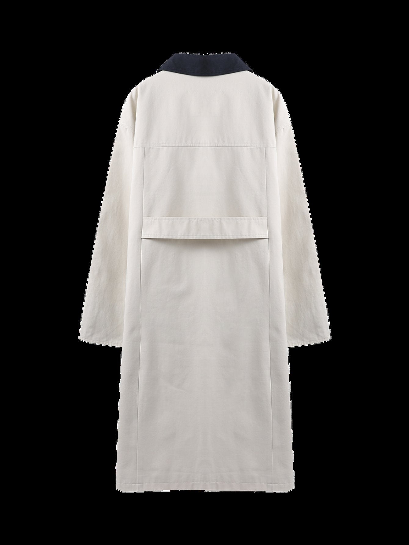 Classic Contrast Collar Trench Coat