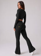 Butt Lifting Cargo Flare Leggings