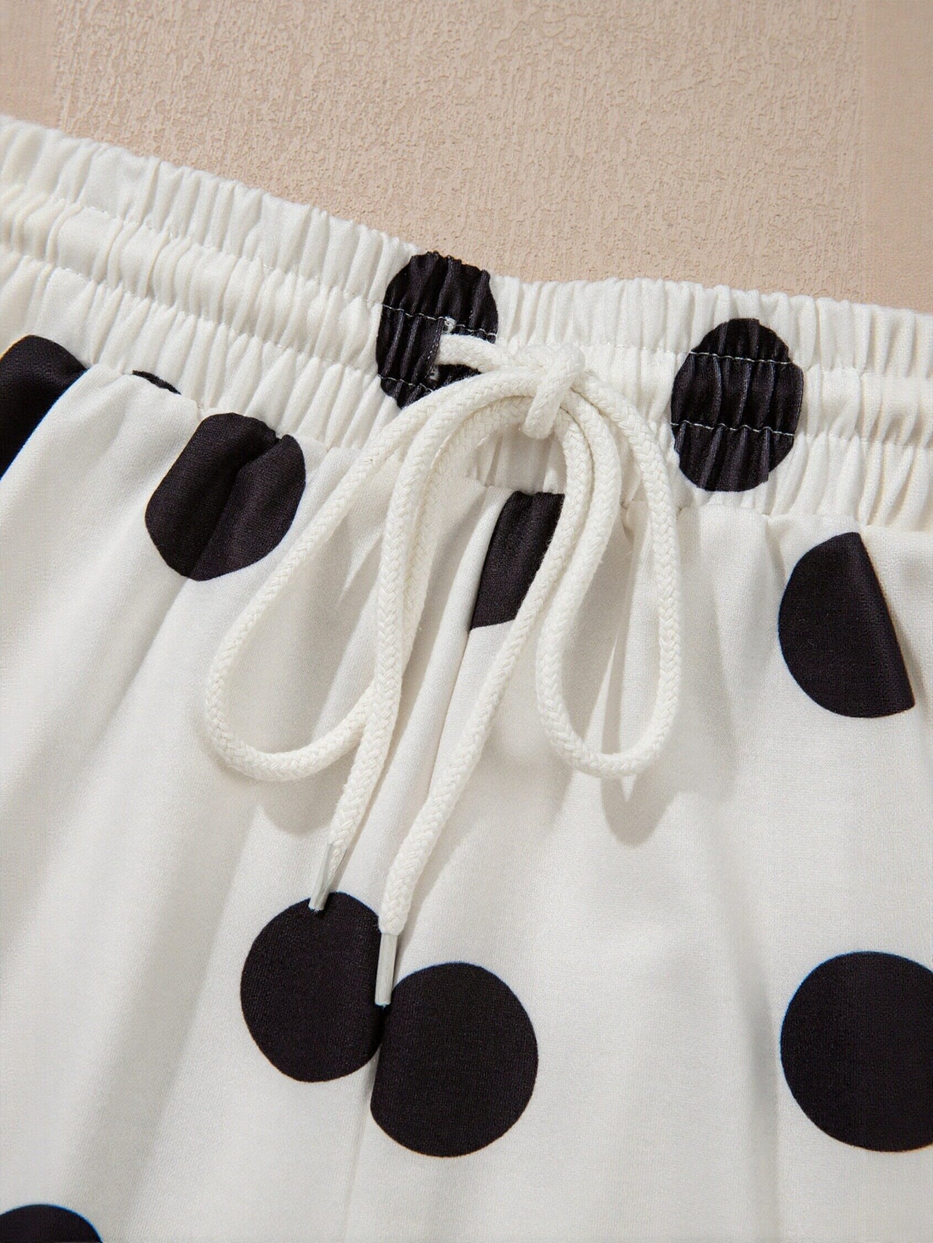 Casual Polka Dot Short Set