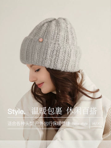 Cozy Chunky Knit Black Beanie