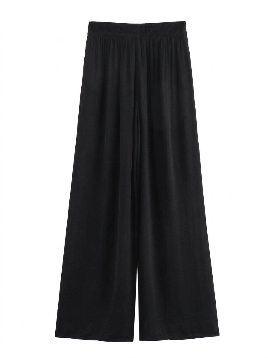 Pleated High Waisted Wide Leg Pants