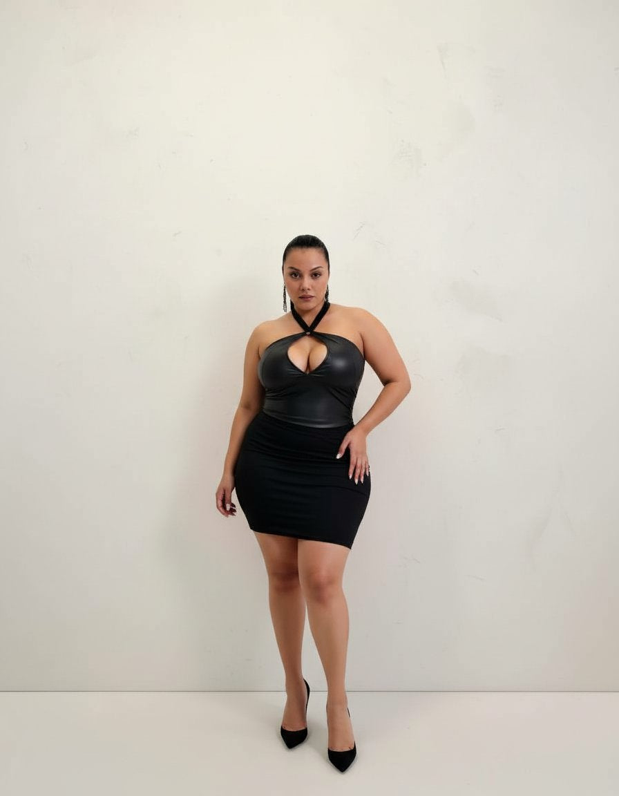 plus Size Sling Autumn Winter Clothes Women's Sexy Large Fashionable Strap Top 