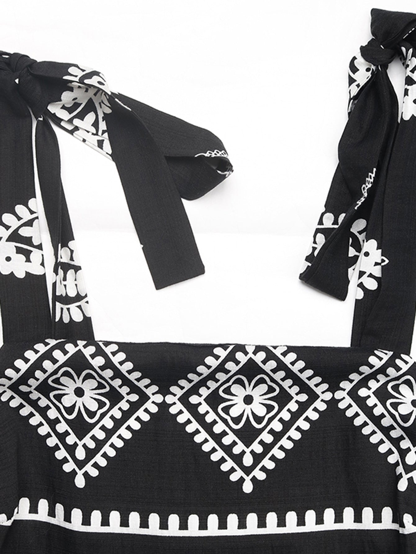 Floral Embroidered Strappy Bohemian Maixi Dress
