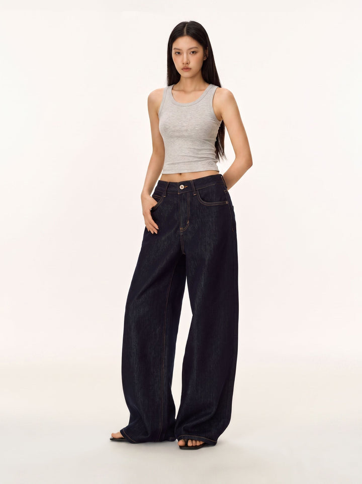 High Waisted Wide Leg Jeans