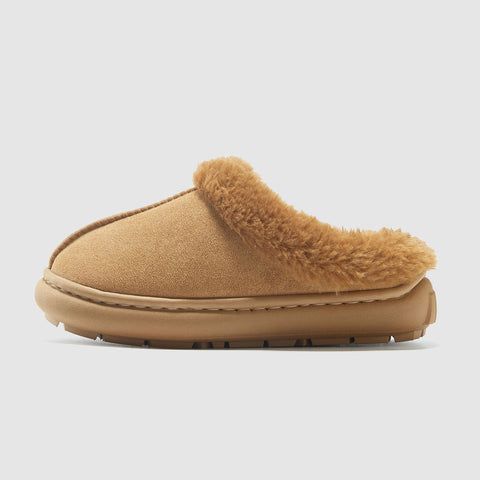 Plush Cushioned Faux Suede Slippers