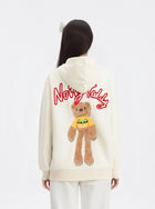 Cute Teddy Bear Graphic Hooded Jacket