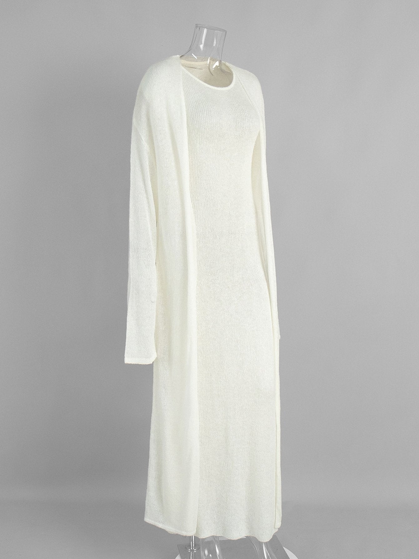 Cozy Lightweight Knit Maxi Sweater Set