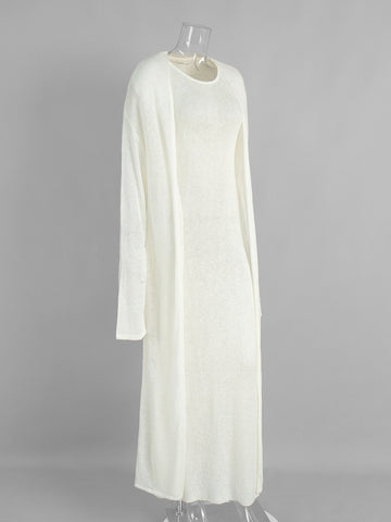 Cozy Lightweight Knit Maxi Sweater Set