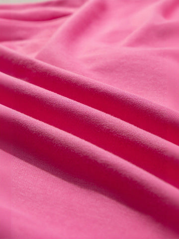 Oversized Bow Graphic Pink T-Shirt
