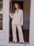 Soft Floral Button Down Pajama Set