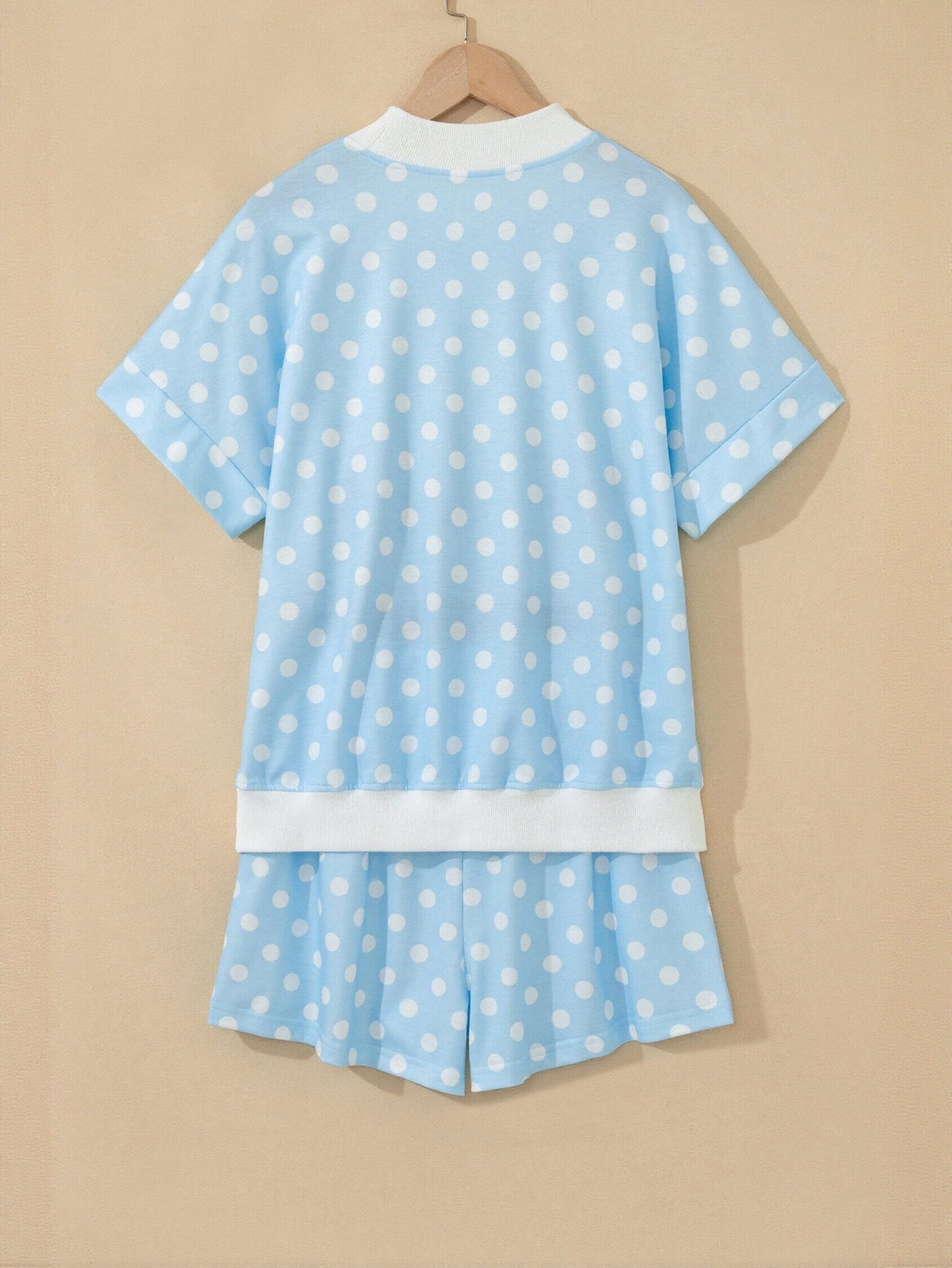 Cute Polka Dot Shorts Set