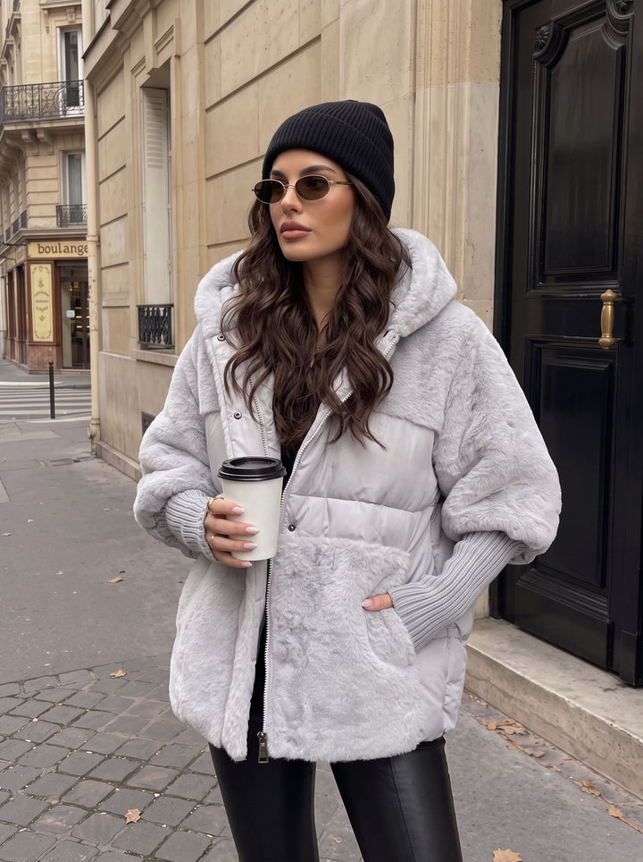 Cozy Faux Fur Hooded Puffer Jacket
