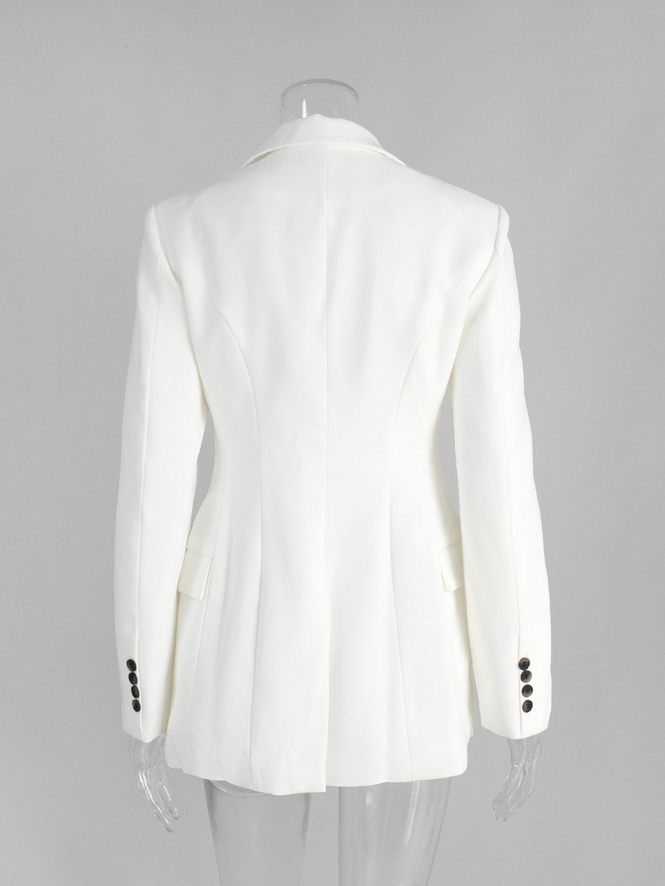 Tailored Slim Fit White Blazer Jacket