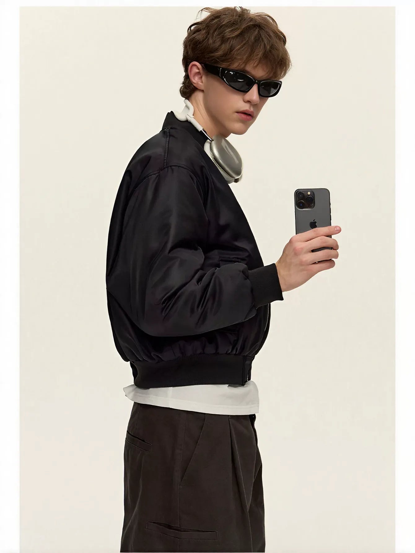 Oversized Padded Bomber Jacket