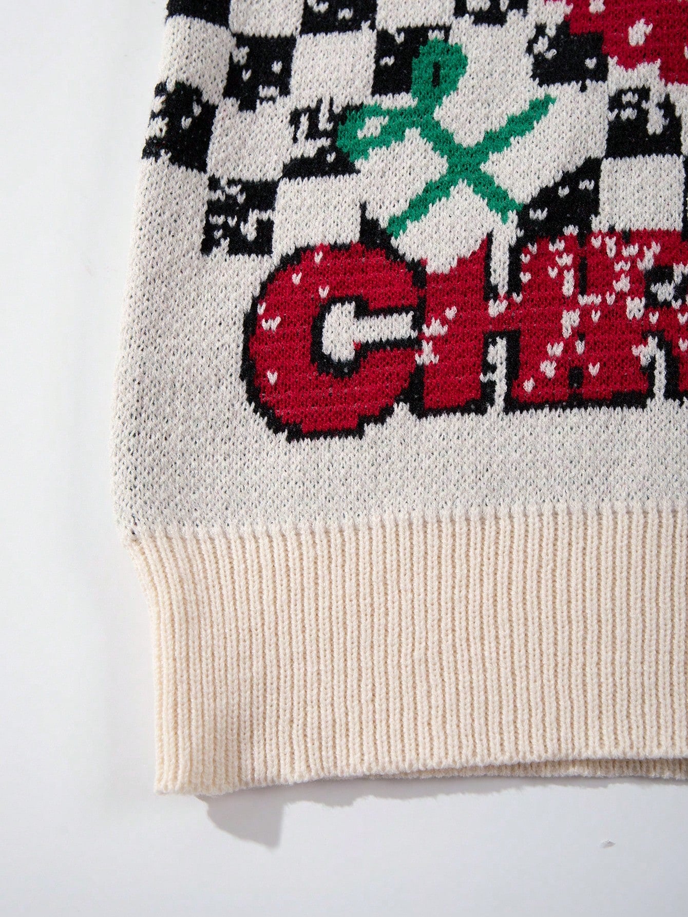 Oversized Graphic Snowman Christmas Sweater