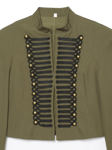 Military Inspired Button Detail Jacket