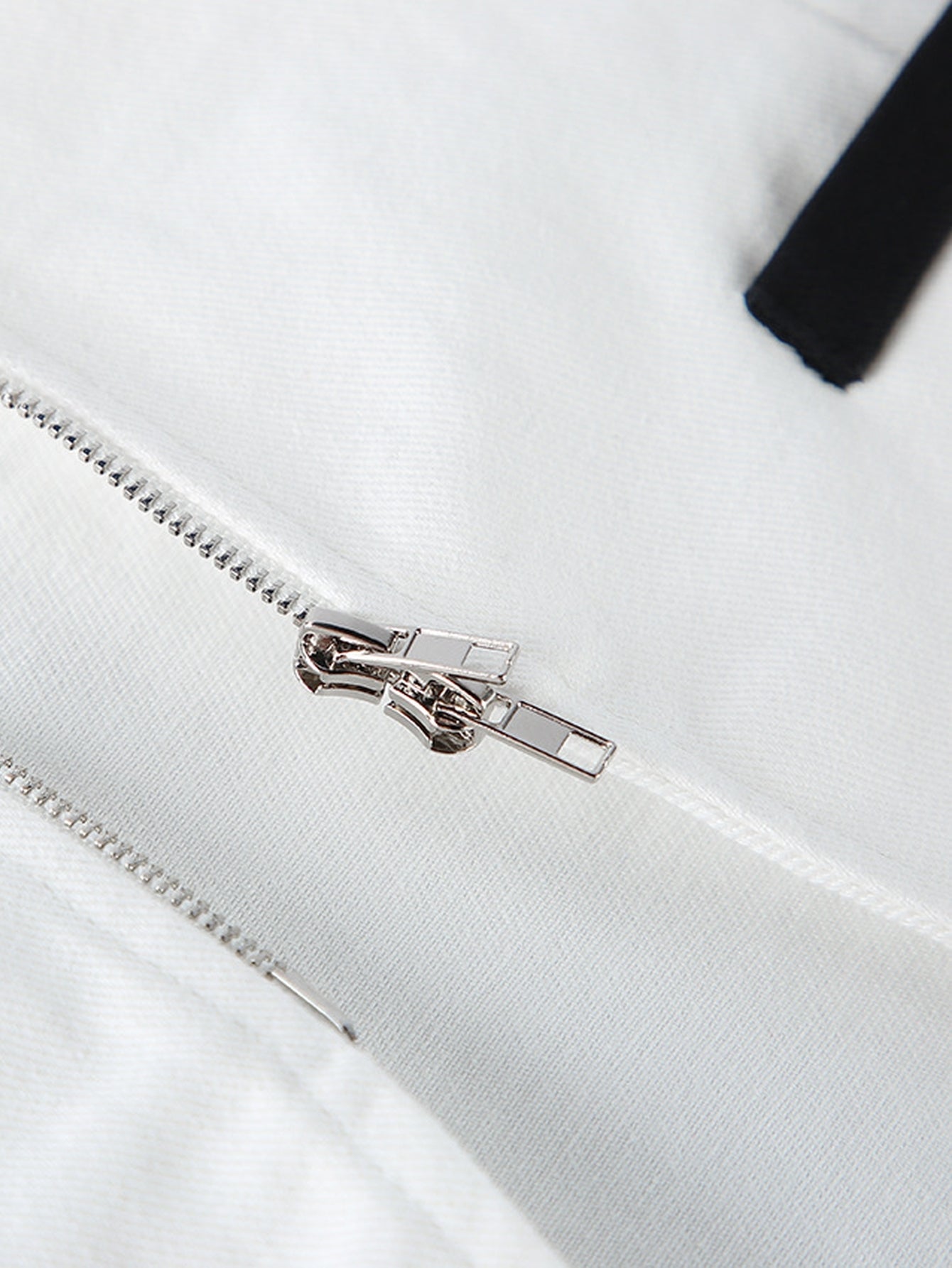 Tailored Contrast Collar Zip Up Jacket