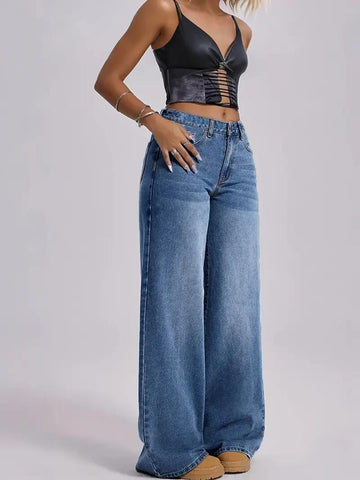 High Rise Wide Leg Jeans