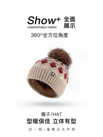Cozy Geometric Pattern Winter Gloves